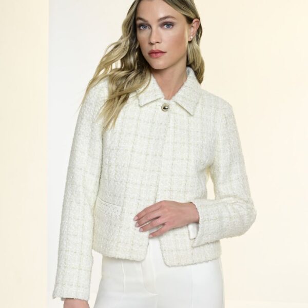 I'cona Winter White Tweed Jacket